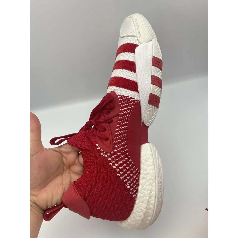 Adidas Trae‎ Young 2 Basketball Shoes Red White Knit Upper Men's 14